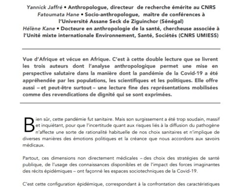 Une épreuve de dignité : regard anthropologique sur les réponses à la Covid-19 en Afrique de l’Ouest
